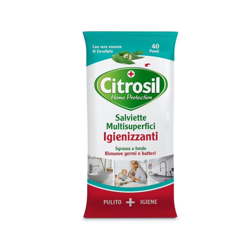 CITROSIL SALVIETTE IGIENIZZANTI MULTIUSO UMIDIFICATE EUCALIPTO 40 PANNI