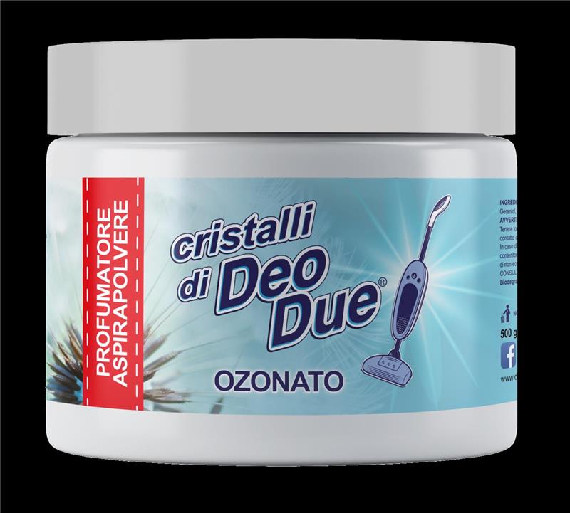 DEO DUE CRISTALLI PROFUMATI PER ASPIRAPOLVERE DA 500 GR PROFUMO OZONATO
