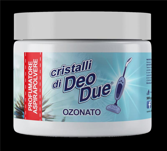 DEO DUE CRISTALLI PROFUMATI PER ASPIRAPOLVERE DA 500 GR PROFUMO OZONATO