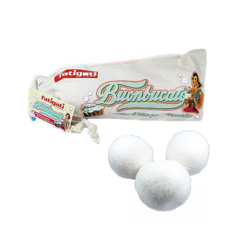 PALLINE IN LANA PER ASCIUGATRICE 3 PZ DA 7 CM