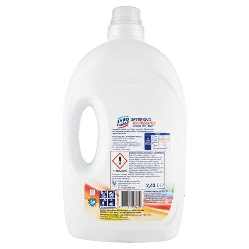 LYSOFORM LIQUIDO LAVATRICE 54 LAVAGGI DELICATO SUI COLORI 2,43L