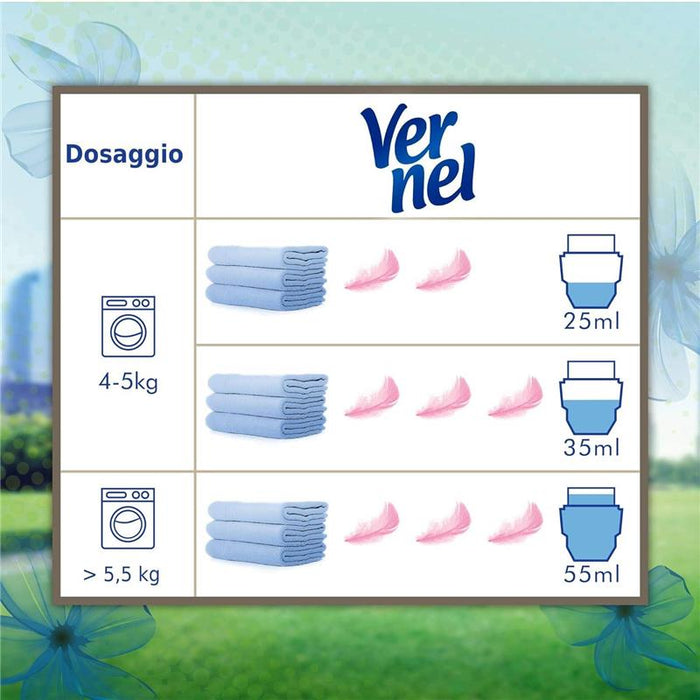 VERNEL LAVANDA AMMORBIDENTE LAVATRICE INTENSA FRESCHEZZA E MORBIDEZZA CONFEZIONE XXL DA 1,9 LITRI 78 LAVAGGI