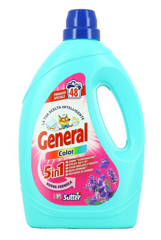 LIQUIDO LAVATRICE GENERAL 48 LAVAGGI 2,16LT COLORATI