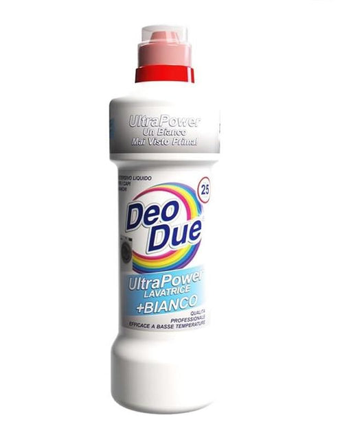 DEODUE LIQUIDO LAVATRICE 25 LAVAGGI PER CAPI + BIANCHI ULTRA POWER