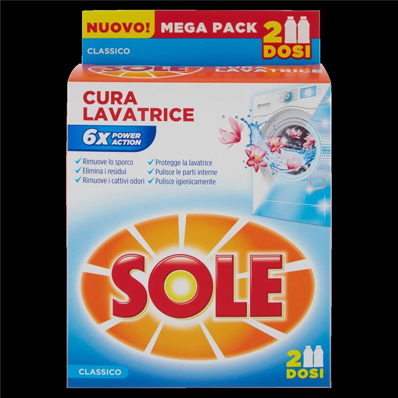 SOLE CURA LAVATRICE 250MLX2 FLACONI MEGA PACK