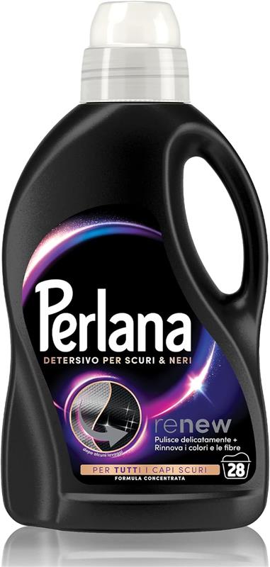 PERLANA DETERSIVO SCURI E NERI LIQUIDO PER TUTTI I CAPI SCURI PER FIBRE RINNOVATE 28 LAVAGGI
