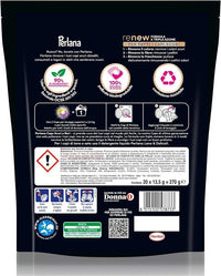 PERLANA DETERSIVO CAPS PER SCURI E NERI (20 CAPS) PER TUTTI I CAPI SCURI CAPI NERI PER PULIZIA DELICATA E FIBRE RINNOVATE