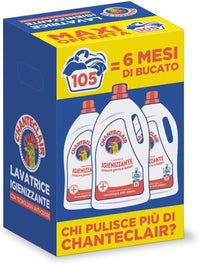 CHANTECLAIR LIQUIDO LAVATRICE TRIPACCO 35 LAVAGGI 1575 ML PACCO 6 MESI DI BUCATO