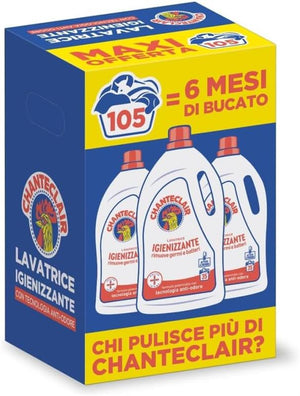 CHANTECLAIR LIQUIDO LAVATRICE TRIPACCO 35 LAVAGGI 1575 ML PACCO 6 MESI DI BUCATO