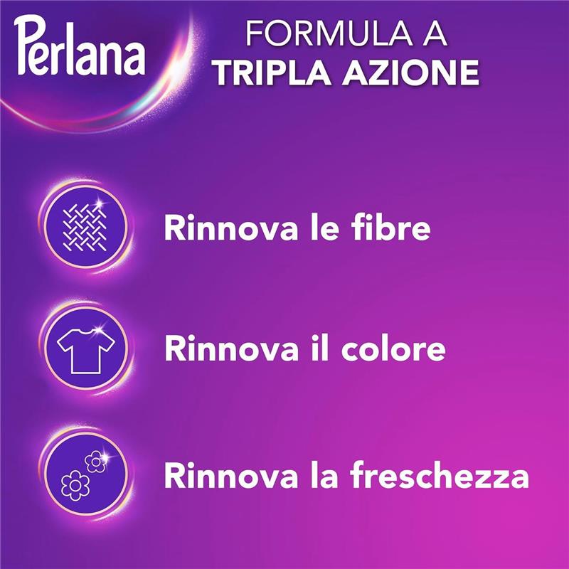 PERLANA DETERSIVO PER COLORATI LIQUIDO PER TUTTI I CAPI PER FIBRE RINNOVATE 58 LAVAGGI