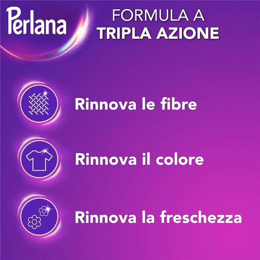 PERLANA DETERSIVO PER COLORATI LIQUIDO PER TUTTI I CAPI PER FIBRE RINNOVATE 58 LAVAGGI