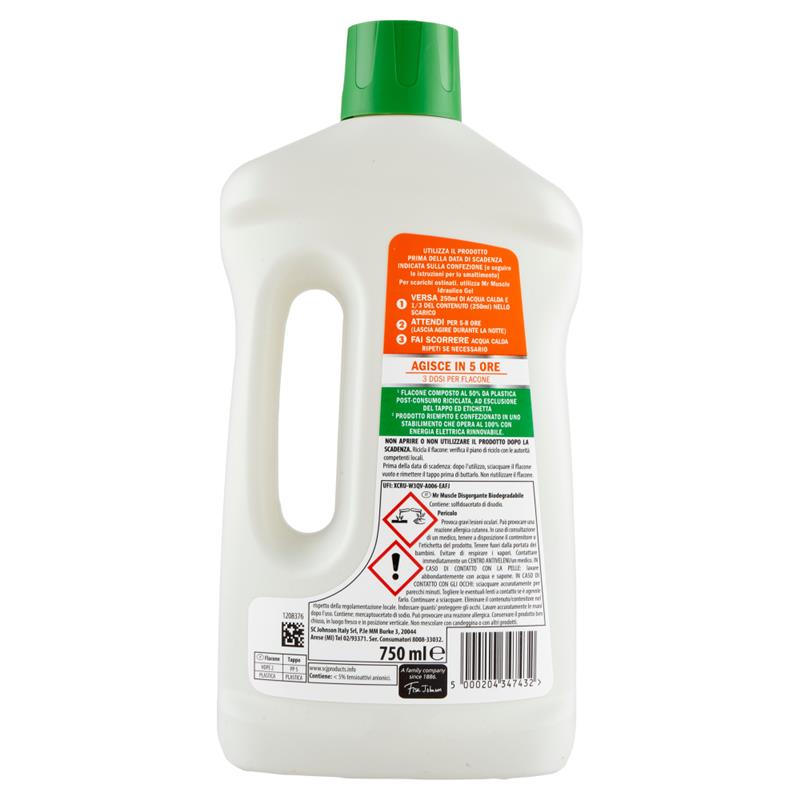 MR MUSCLE DISGORGANTE BIODEGRADABILE 750 ML BIODEGRADABILE
