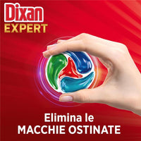 DIXAN DISCS 4IN1 EXPERT SMACCHIANTE DETERSIVO LAVATRICE 25 CAPSULE PULIZIA PROFONDA RIMUOVE LE MACCHIE DA 20°C