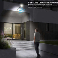 Faro Lampione Stradale LED 120W Ricarica Solare Telecomando Crepuscolare Dimmerabile