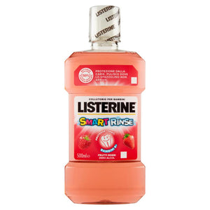 LISTERINE COLLUTORIO 500ML SMART RINSE COLLUTTORIO PER BAMBINI GUSTO FRAGOLA