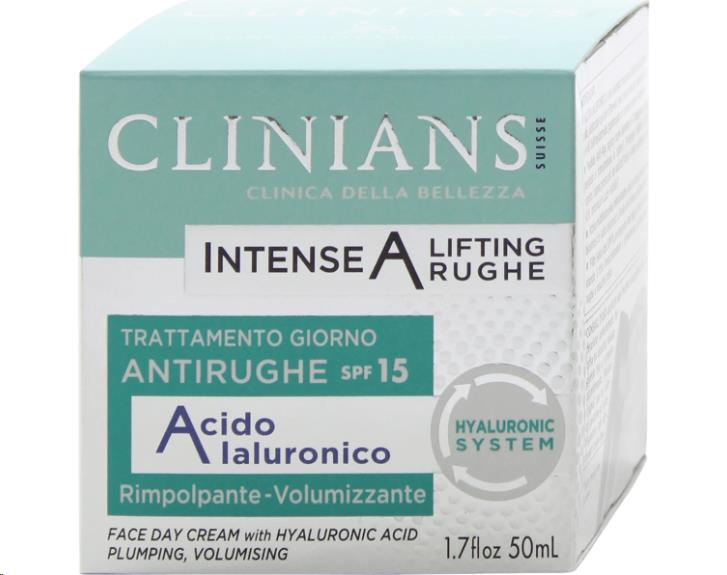 CLINIANS CREMA VISO 50 ML INTENSE ANTIRUGHE GIORNO CON ACIDO IALURONICO