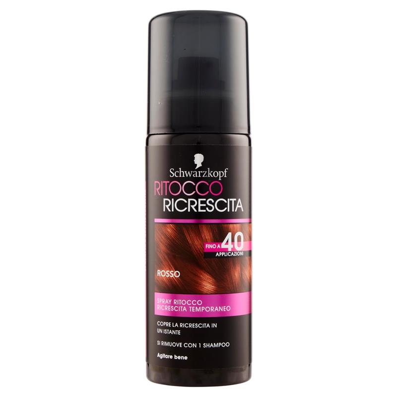 SCHWARZKOPF RITOCCO RICRESCITA SPRAY ROSSO 120 ML COPRE LA RICRESCITA IN UN ISTANTE