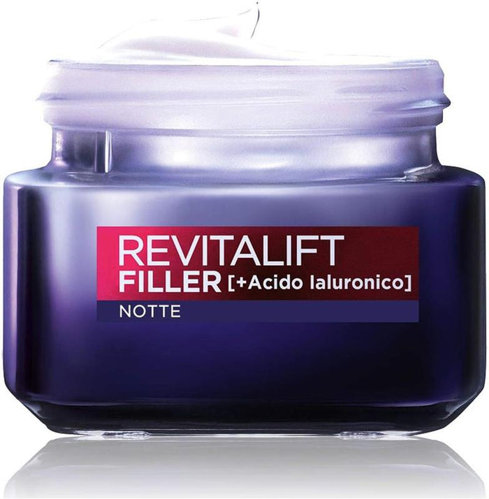 L'ORÉAL PARIS CREMA VISO NOTTE REVITALIFT FILLER AZIONE ANTIRUGHE CON ACIDO IALURONICO CONCENTRATO 50 ML