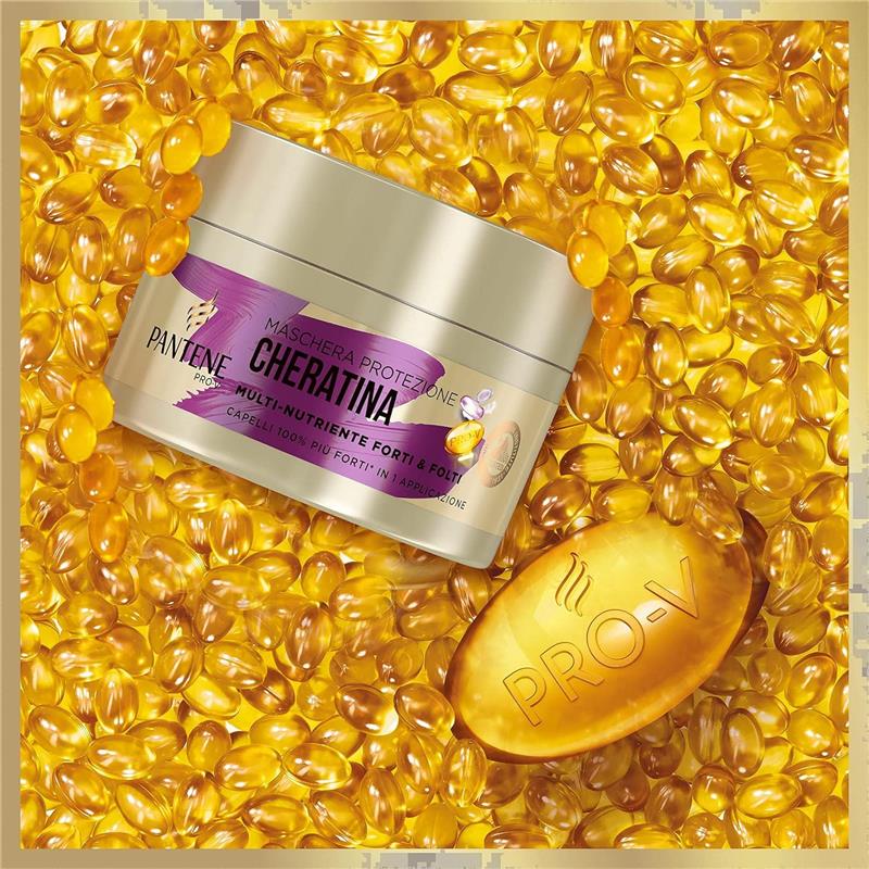 PANTENE PRO-V MASCHERA MULTI-NUTRIENTE PROTEZIONE CHERATINA PER CAPELLI DEBOLI DANNEGGIATI 300 ML