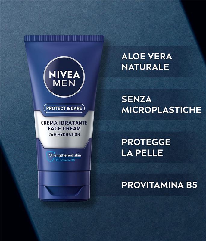 NIVEA MEN PROTECT & CARE CREMA IDRATANTE UOMO IDRATA E PROTEGGE LA PELLE 75 ML