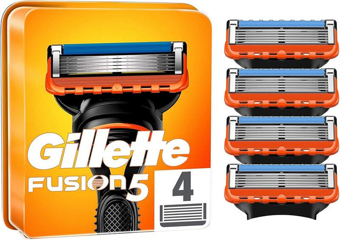 GILLETTE FUSION5 LAMETTE DI RICAMBIO PER RASOIO DA UOMO 4 LAMETTE PER UNA RASATURA PERFETTA