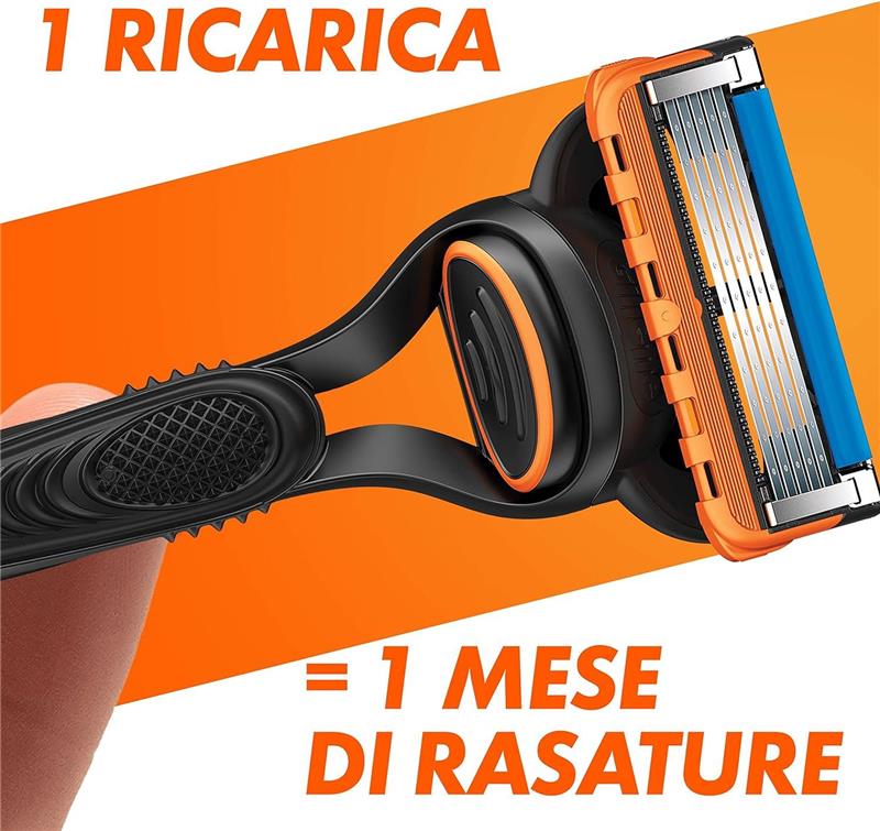 GILLETTE FUSION5 LAMETTE DI RICAMBIO PER RASOIO DA UOMO 4 LAMETTE PER UNA RASATURA PERFETTA