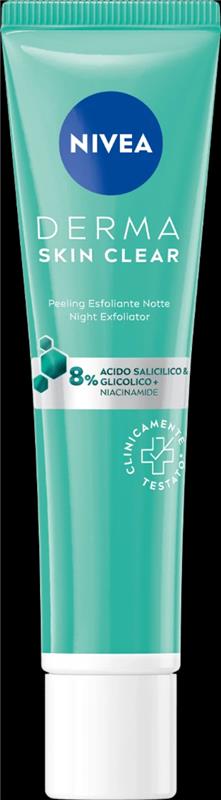 NIVEA SCRUB PEELIN SKIN CLEAR 40ML ESFOLIANTE NOTTE PER PELLI CON IMPERFEZIONI