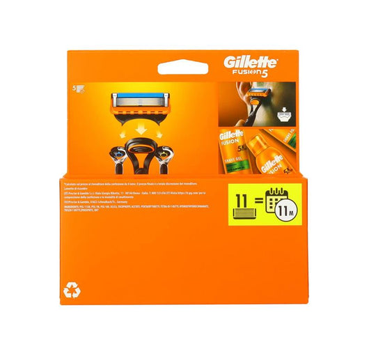 GILLETTE RICAMBI RASOIO FUSION 5 LAME HUMMER 11 PEZZI