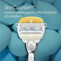 GILLETTE VENUS COMFORTGLIDE RASOIO DONNA COCCO PLUS OLAZ 2 LAME RICAMBIO (DA 5 LAME) E 1 MANICO
