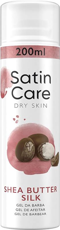 GILLETTE SATIN CARE GEL DEPILATORIO DA DONNA 200 ML CON BURRO DI KARITE