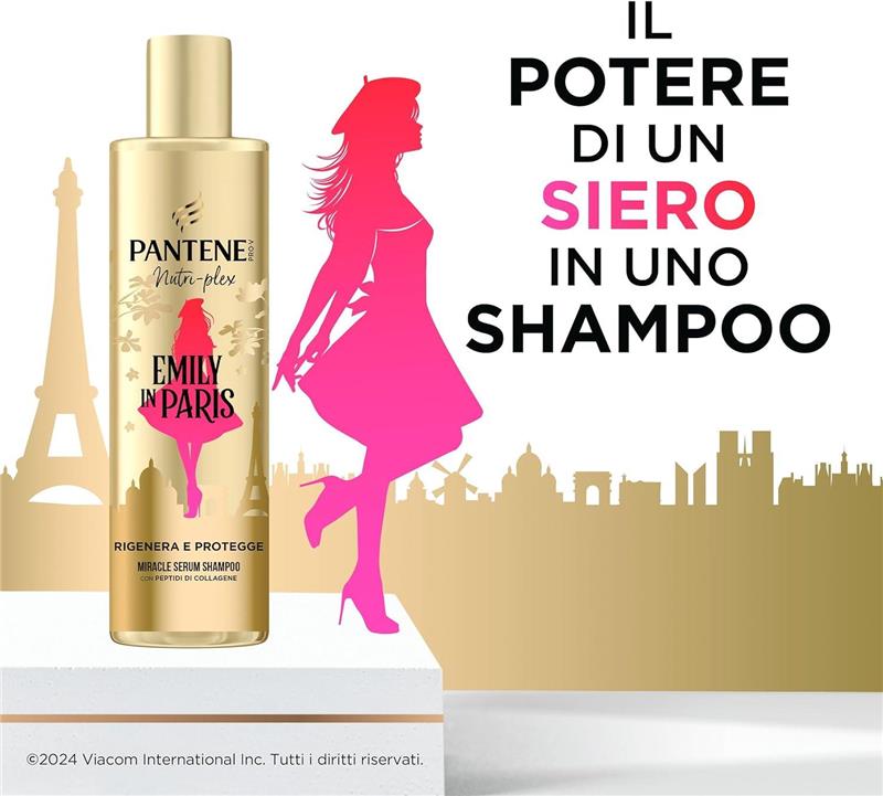 PANTENE MIRACLE SERUM SHAMPOO FORMATO DA 250 ML RIGENERA E PROTEGGE
