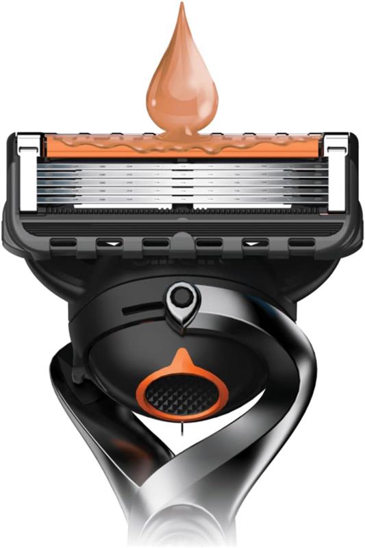 GILLETTE FUSION 5 PROGLIDE REGOLABARBA UOMO LAME RASOIO A MANO LIBERA 1 MANICO E 2 LAMETTE DA BARBA DA 5 LAME