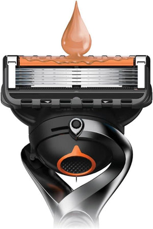 GILLETTE FUSION 5 PROGLIDE REGOLABARBA UOMO LAME RASOIO A MANO LIBERA 1 MANICO E 2 LAMETTE DA BARBA DA 5 LAME