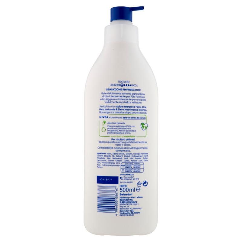 NIVEA CREMA CORPO ALOE IDRATANTE PELLE NORMALE O SECCA 500 ML