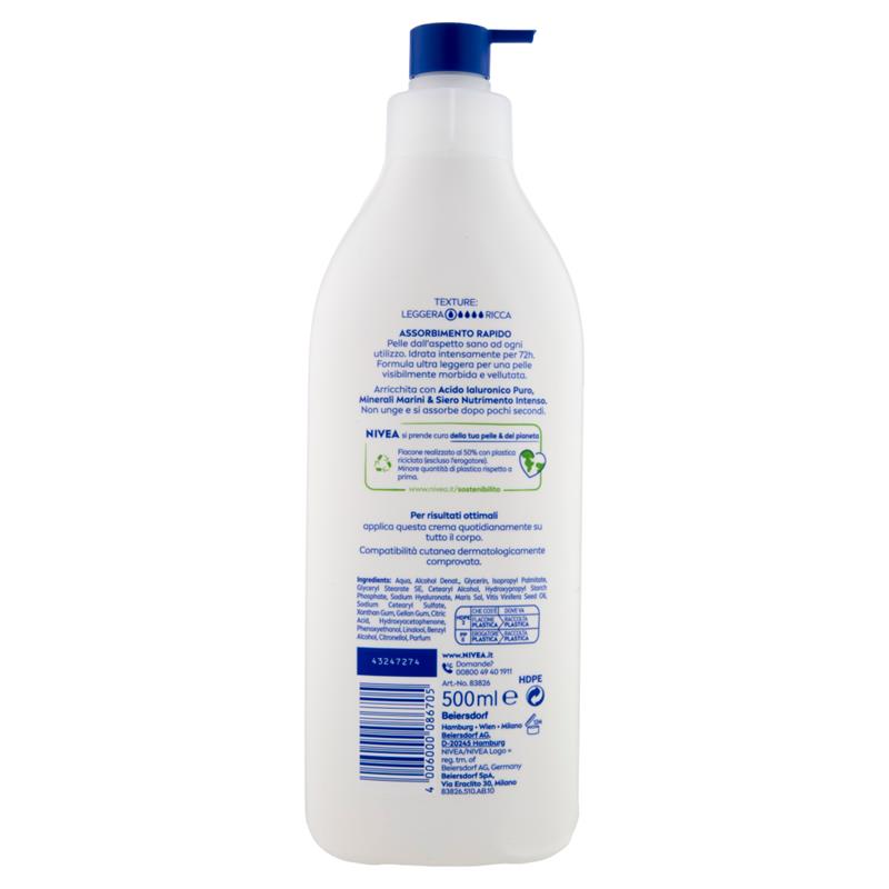 NIVEA CREMA CORPO IDRATANTE EXPRESS PELLE NORMALE O SECCA 500 ML