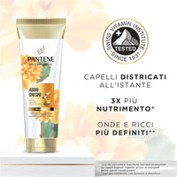 PANTENE BALSAMO ADDIO CRESPO CON BIOTINA E CHERATINA 160ML PER CAPELLI SECCHI E DANNEGGIATI PRO-V NUTRE IN PROFONDITÀ