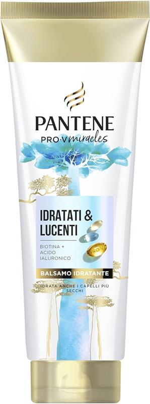 PANTENE IDRATATI & LUCENTI BALSAMO CON BIOTINA 160ML PRO-V CON ACIDO IALURONICO TRATTIENE L'IDRATAZIONE PER CAPELLI SANI