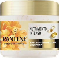 PANTENE NUTRIMENTO INTENSO MASCHERA PER CAPELLI CON BIOTINA E CHERATINA 300ML PRO-V MIRACLES RENDE I CAPELLI MORBIDI