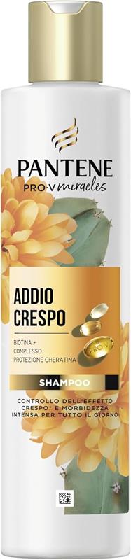 PANTENE ADDIO CRESPO SHAMPOO CON BIOTINA E PROTEZIONE CHERATINA 250 ML NUTRE IN PROFONDITÀ E PROTEGGE DALL'UMIDITÀ