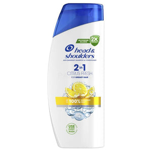 HEAD & SHOULDERS CITRUS FRESH 2IN1 SHAMPOO E BALSAMO PER CAPELLI GRASSI E FORFORA 625 ML