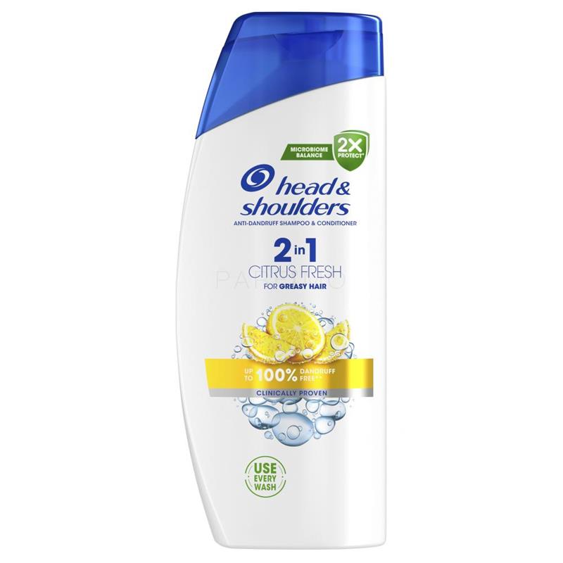 HEAD & SHOULDERS CITRUS FRESH 2IN1 SHAMPOO E BALSAMO PER CAPELLI GRASSI E FORFORA 625 ML