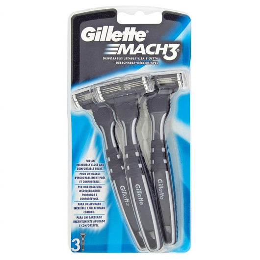 GILLETTE GILLETTE RASOIO DA UOMO USA E GETTA MACH 3 RASOI