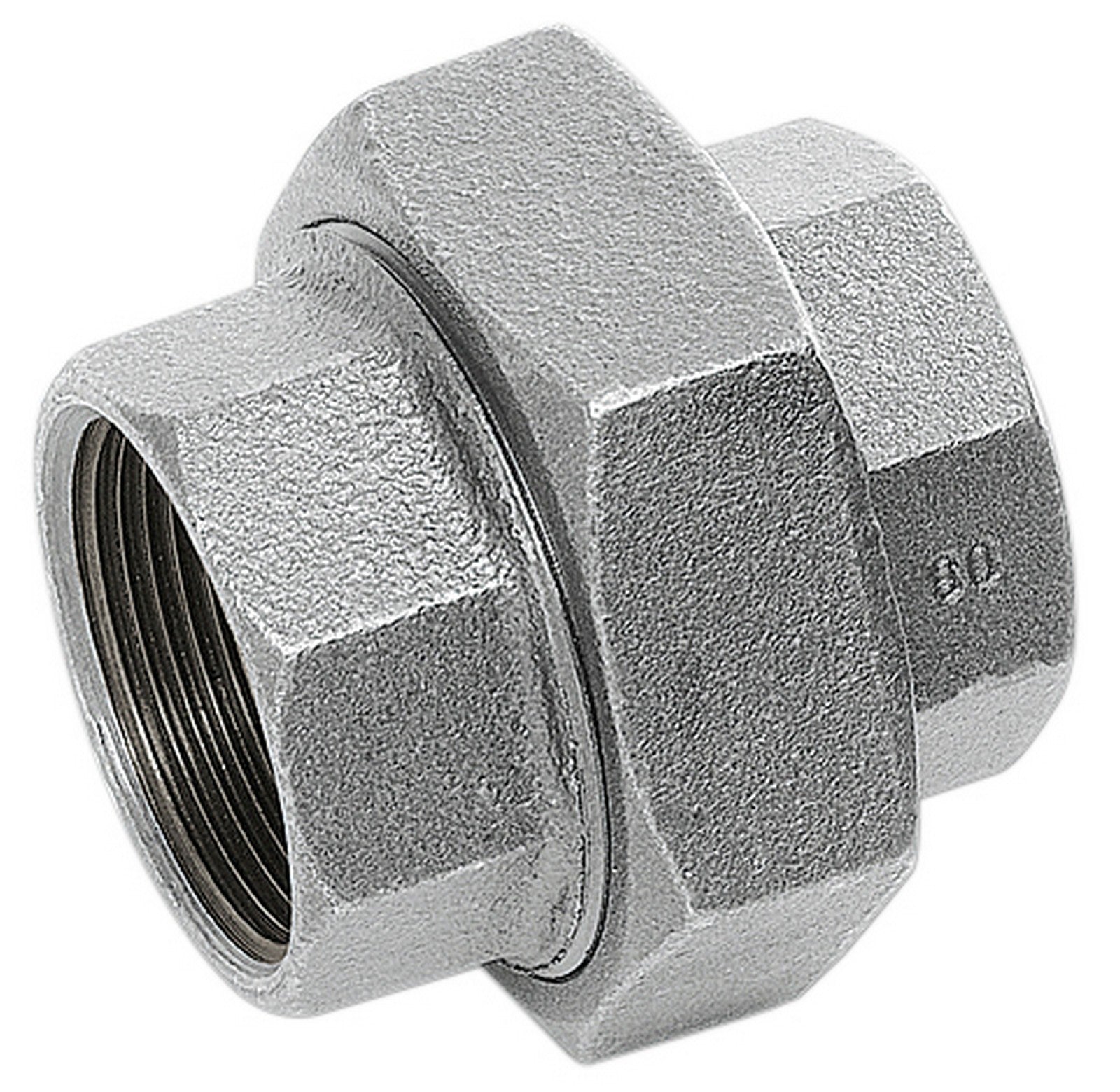 bocchettone 3 pz. sede sferica ghisa zincata diametro 1/2 fig.340 cod:ferx.11492