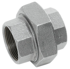 bocchettone 3 pz. sede sferica ghisa zincata diametro 1/2 fig.340 cod:ferx.11492