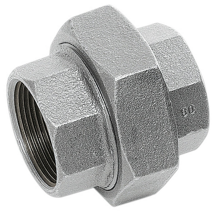 bocchettone 3 pz. sede sferica ghisa zincata diametro 1/2 fig.340 cod:ferx.11492