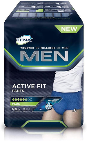 TENA MAN PANT BOXER ASSORBENTI PER PERDITE URINARIE 8 PZ TAGLIA L