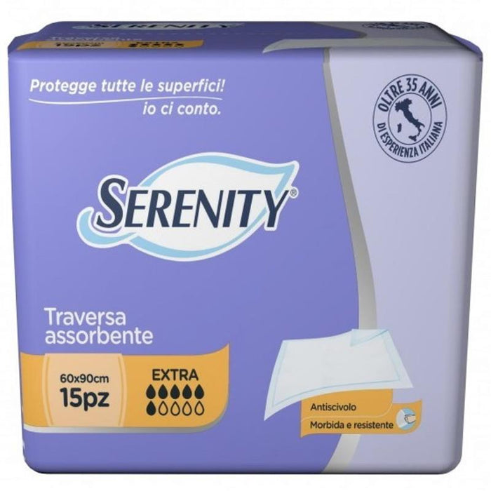SERENITY TRAVERSE ASSORBENTI PER TUTTE LE SUPERFICO 60 X 90 CONFEZIONE DA 15 PZ