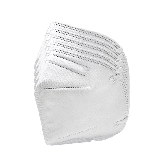 SET 5 MASCHERINE FFP2 DI COLORE BIANCO CON 5 GANCI SALVAORECCHIE