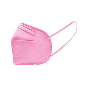 SET 5 MASCHERINE FFP2  DI COLORE ROSA CON 5 GANCI SALVAORECCHIE