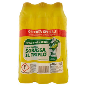 SVELTO DETERSIVO PIATTI TRIPACCO FORMULA CONCENTRATA ZENZERO LIME 980 ML X3